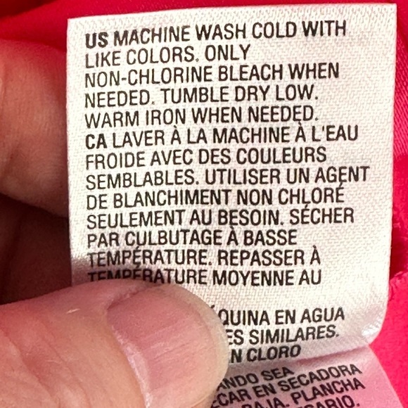 Charter Club Sleeveless Mock Ruffle Tie Neck - Hot Pink - size Petite Medium - Picture 8 of 10